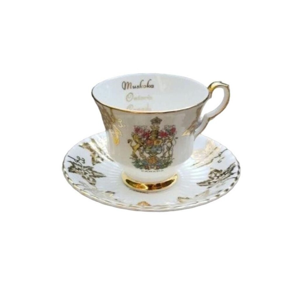 Vintage Royal Windsor Bone China Tea Cup & Saucer Made in England